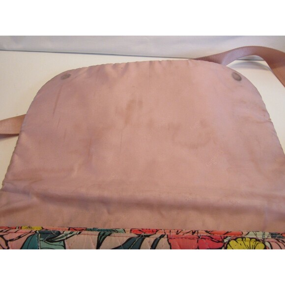 Vera Bradley Quilted Messenger/Tablet/Laptop Bag Vintage Floral Pattern - Picture 5 of 16